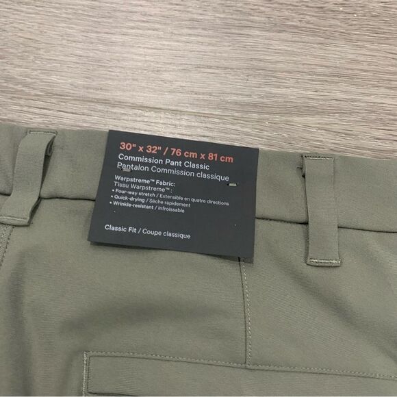 Lululemon Commission Pant Lcassic Green Grey Sage 30x32 NWT - Picture 3 of 7